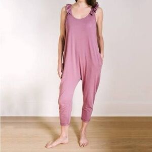 SMASH + TESS The Sweetheart Romper in Dark Mauve